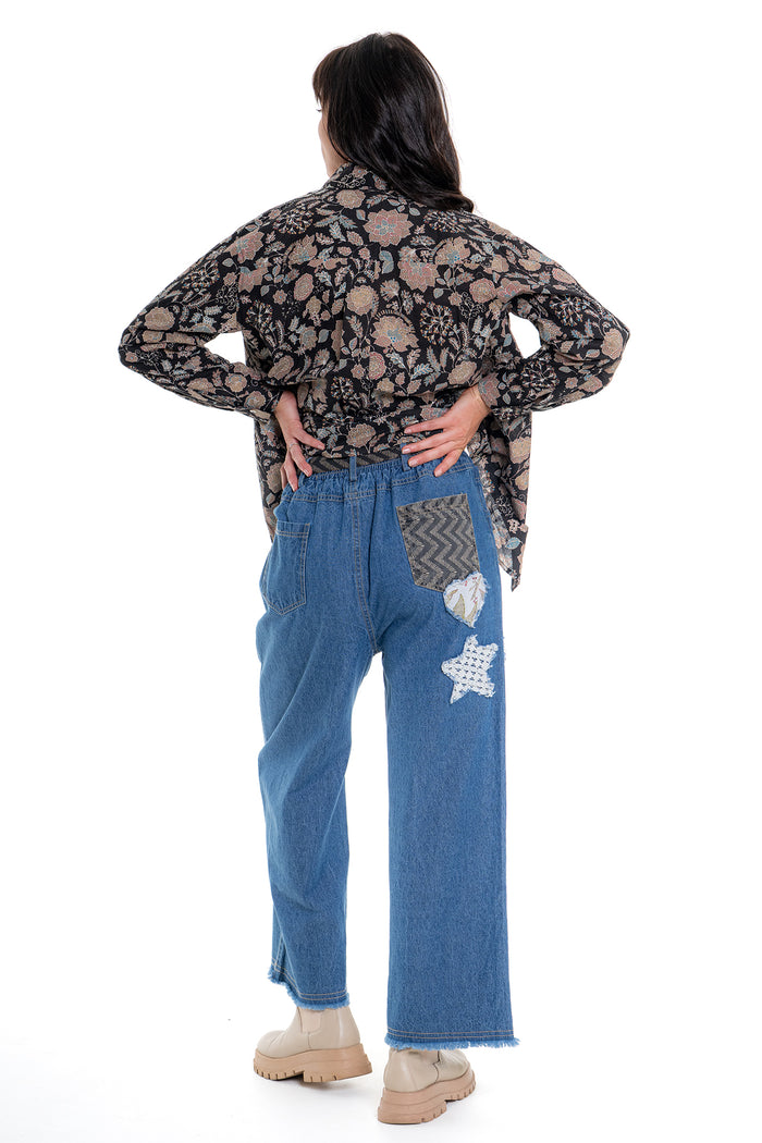 Patchwork Jeans | Blue CD-108 (agent samples - Small size)