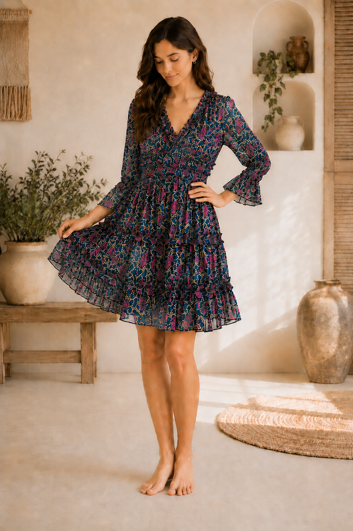 Floral Mini Dress (AP-77)