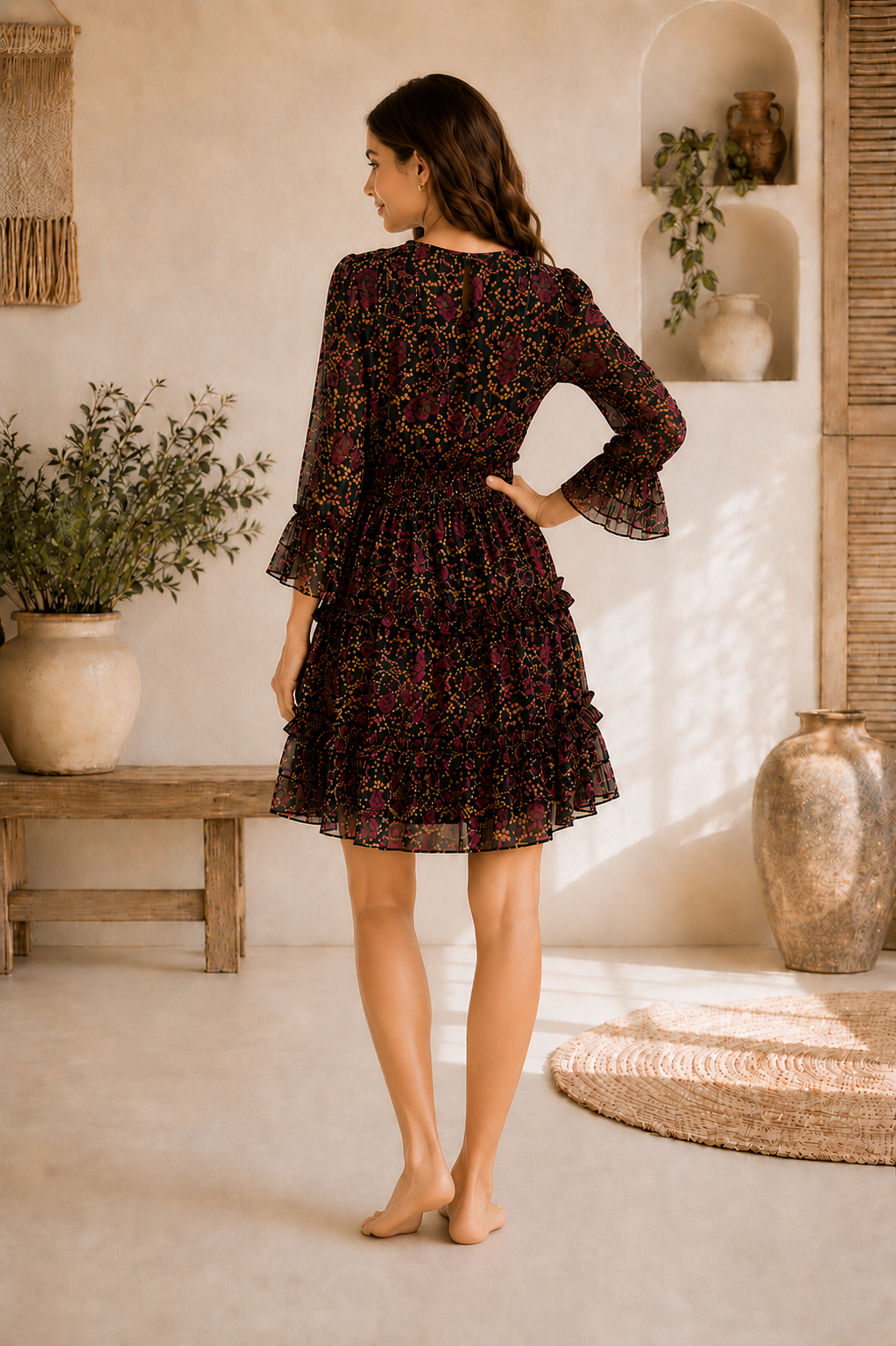 Teal Noir Mini Dress (Sample AP-77)