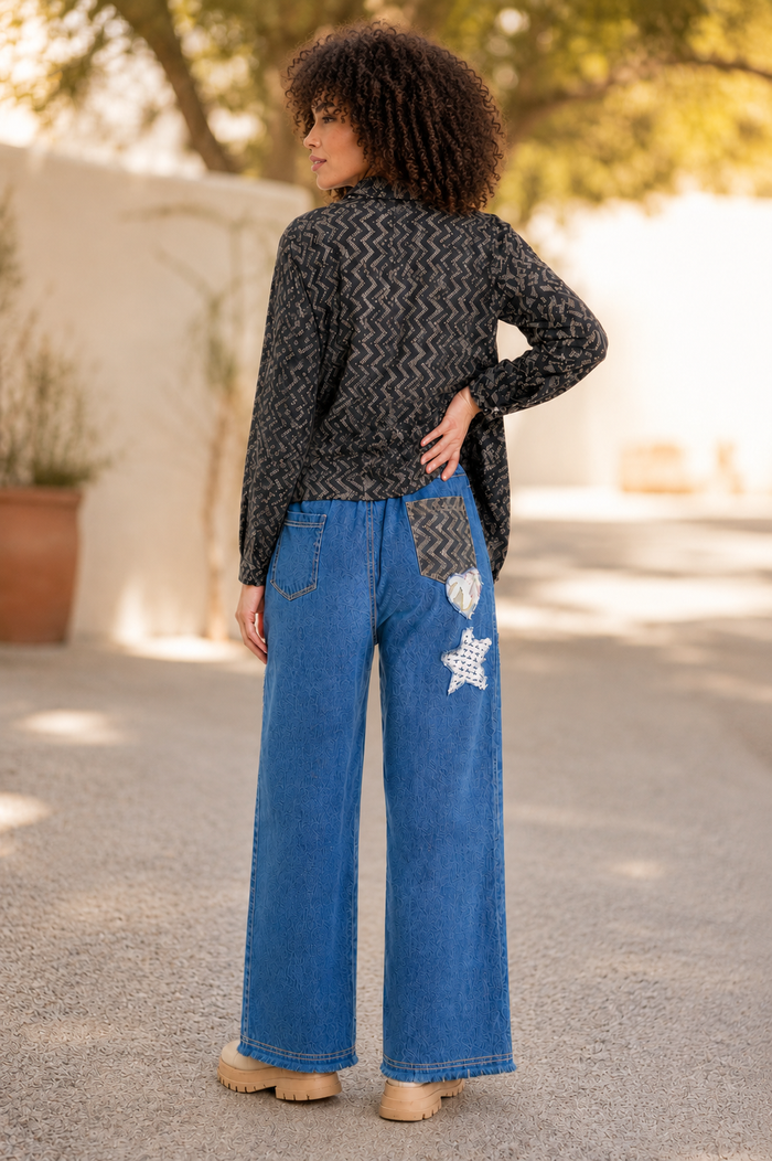 CJ Star Patchwork Jeans | Blue