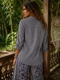Plum Blouse - Grey