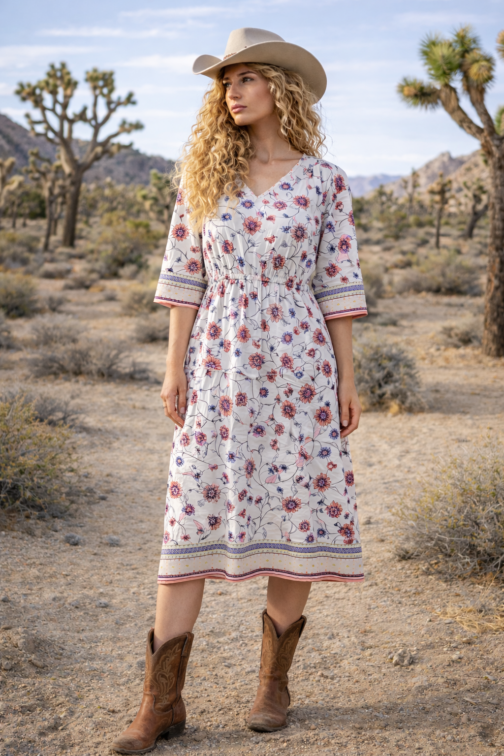 Misty Dress - Rosebloom Print - Sample