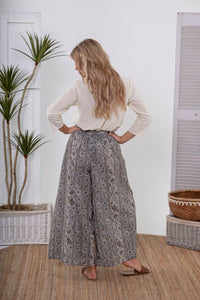 Luna Pant - Victoria Print -BLU - Sample Sale