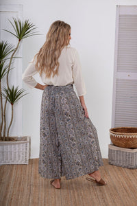 Luna Pant - Victoria Print -BLU - Sample Sale