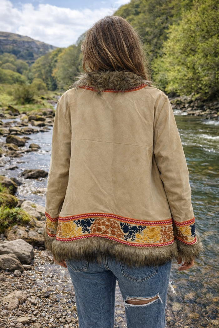 Cream Fur Jacket