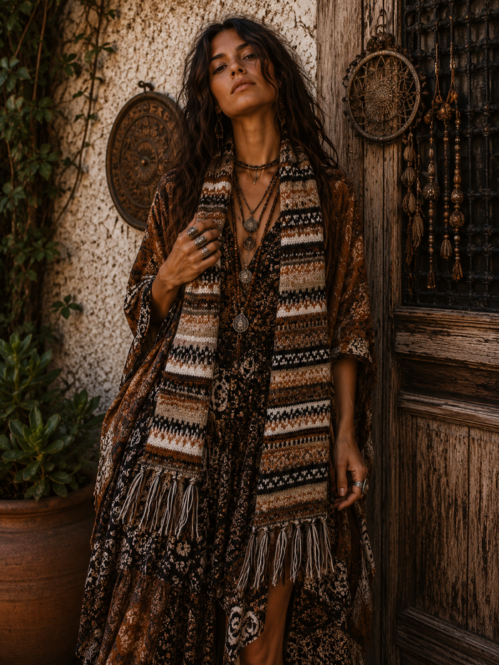 Quinn Scarf - Brown Mix