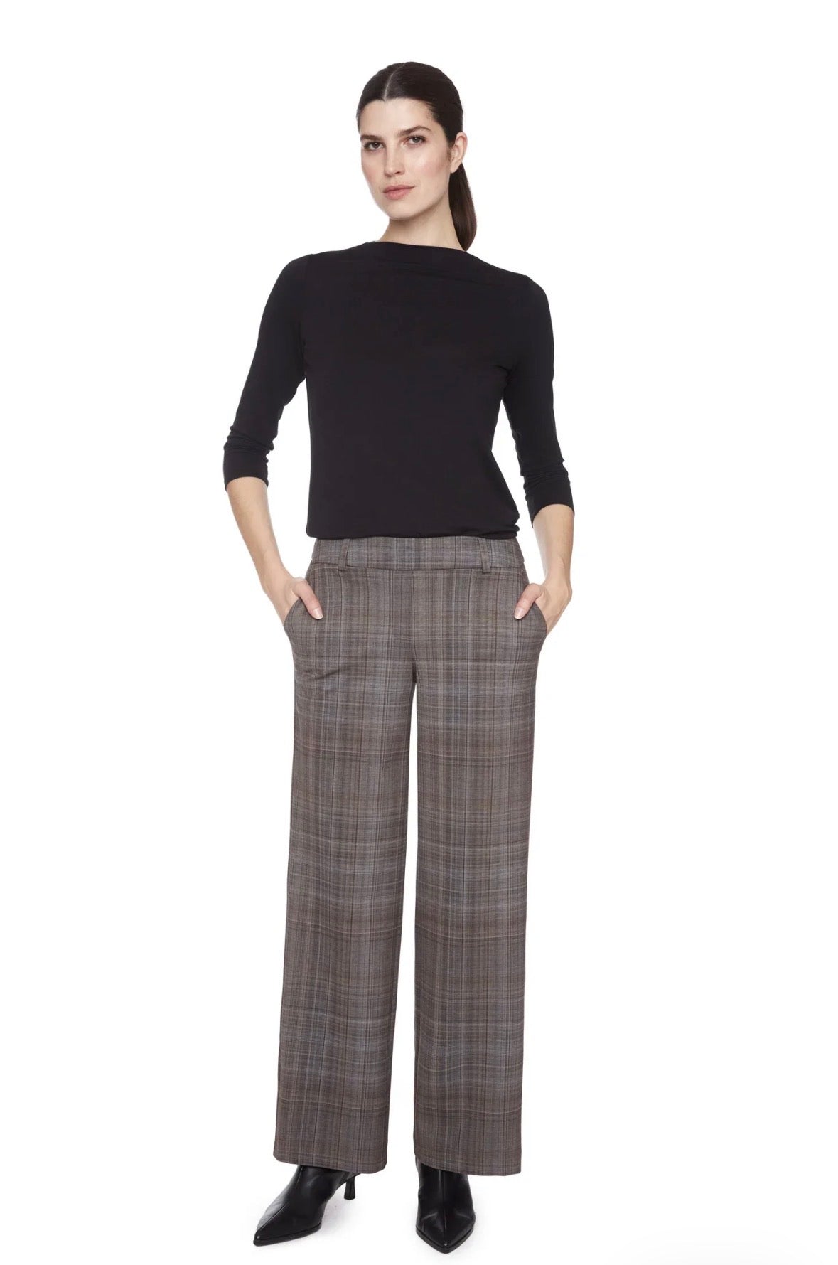 UP Pant - Honey Plaid Ponte Pant
