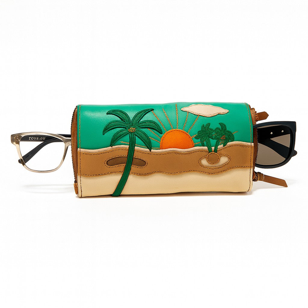 Eye Glass/ Sunnies Case - 2 in 1! Palm or Cactus