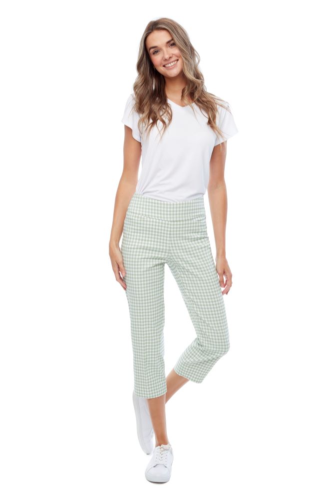 Green Gingham UP pants