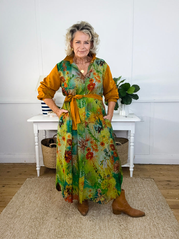 Hanae Button Dress