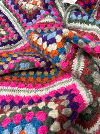 Jewel Mosaic Crochet Poncho