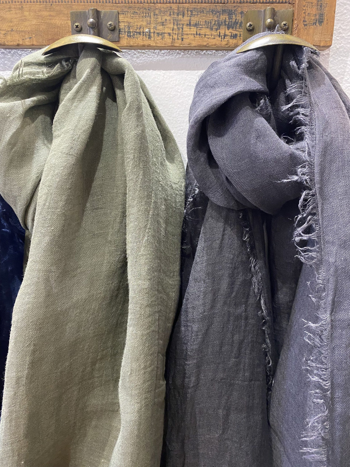 Linen Scarves - Assorted - Blueberry Italia