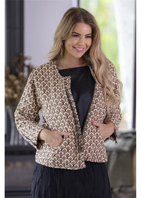 Donella Reversible Quilted Bomber
