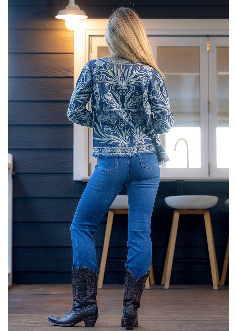 Belle Embroidered Denim Jacket