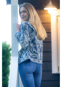 Belle Embroidered Denim Jacket