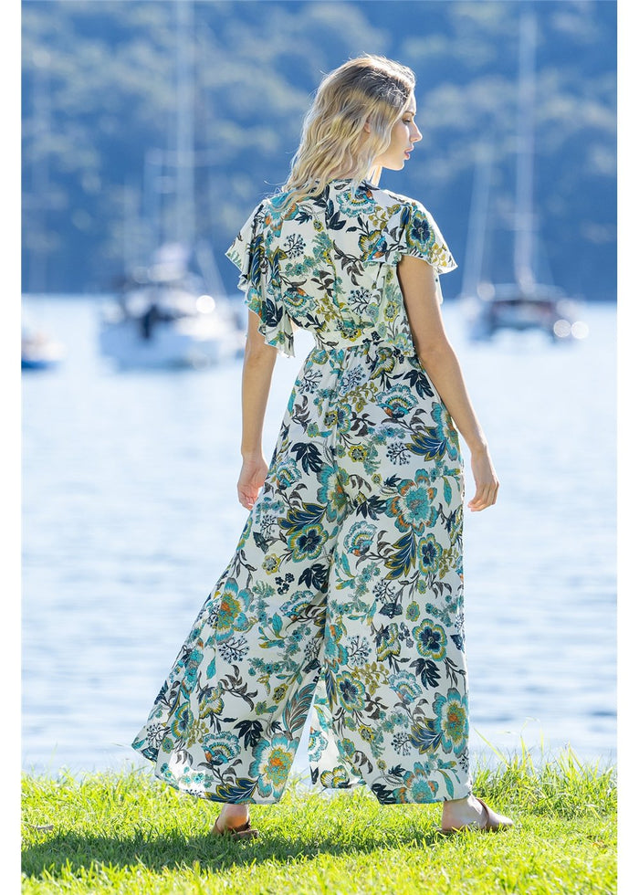 Kaya Frill Sleeve Jumpsuit, view 2