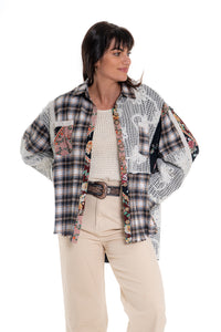 CJ Jacket Shirt | Choc CD-131 (agent samples - Size S/M)