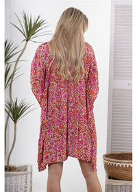 Pink Yarrow Short Kaftan, view 2