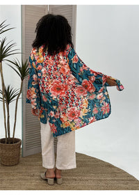 Floral Diamond Kimono