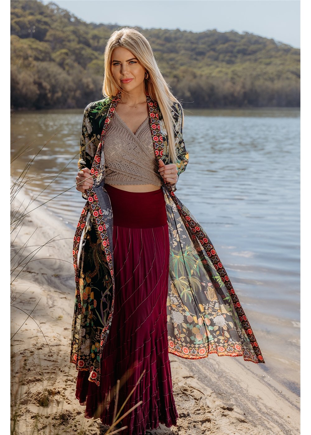 Phoenix Night Belted Duster