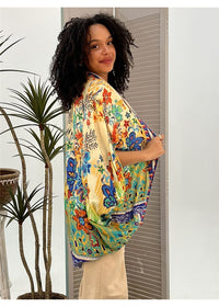 Folksy Cape, a kimono, view 2