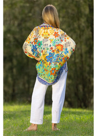 Folksy Cape, a kimono, view 7