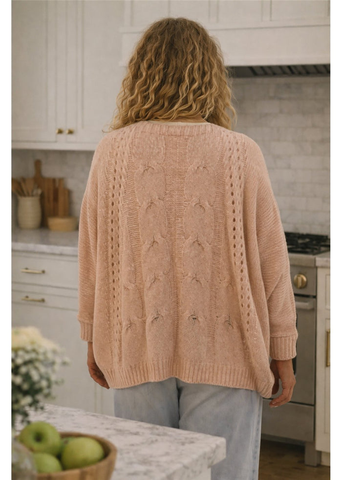 Rose Lush Cardi - Rose