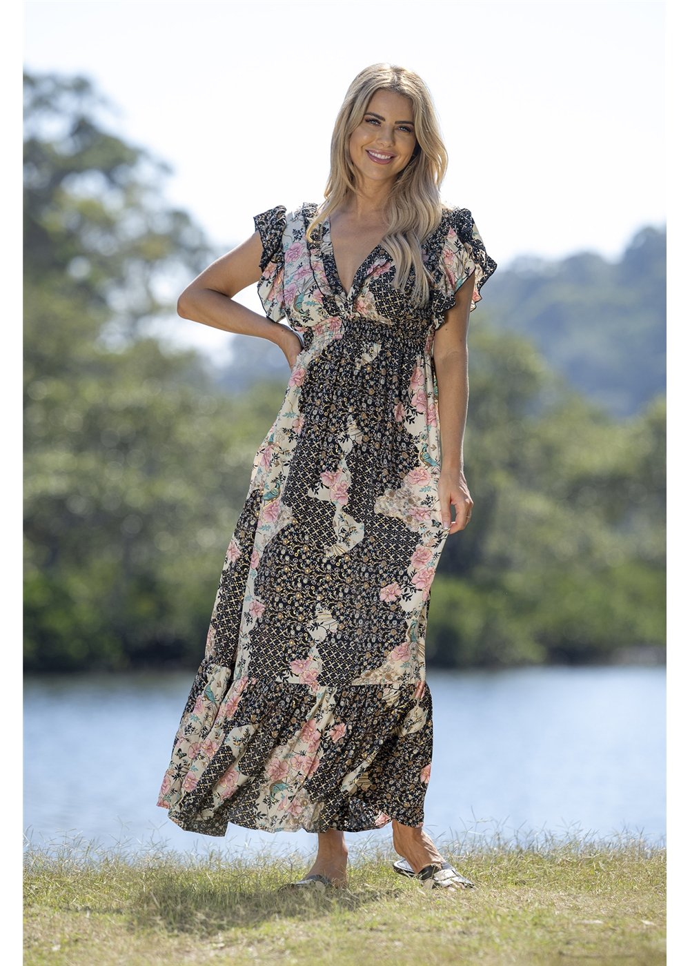 Amirah Open Back Maxi Dress