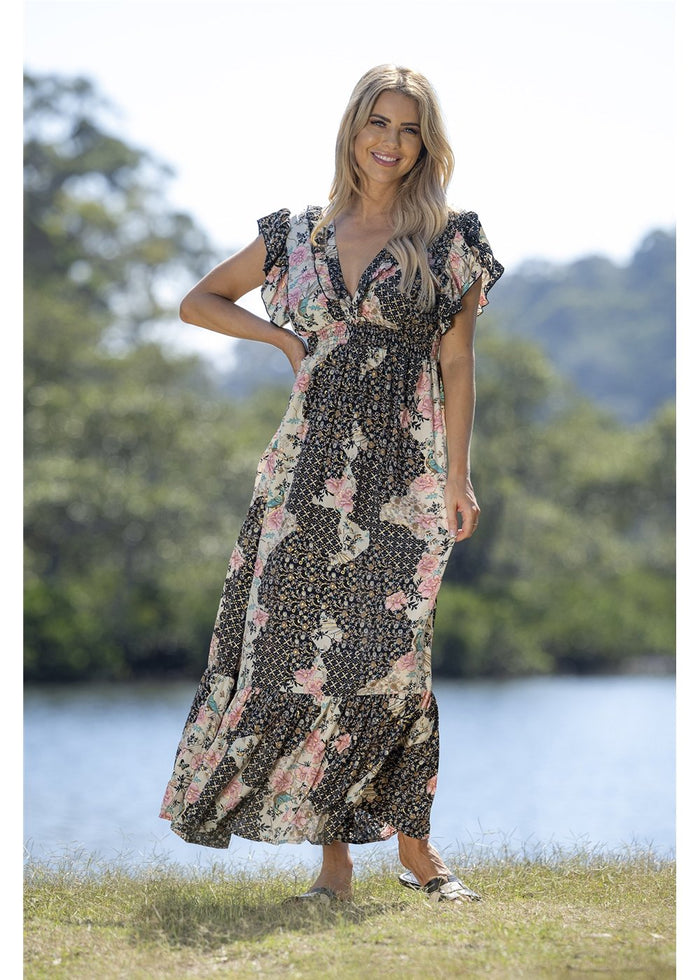 Amirah Open Back Maxi Dress