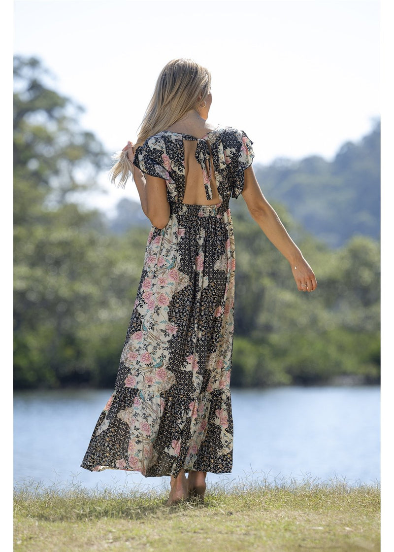 Amirah Open Back Maxi Dress