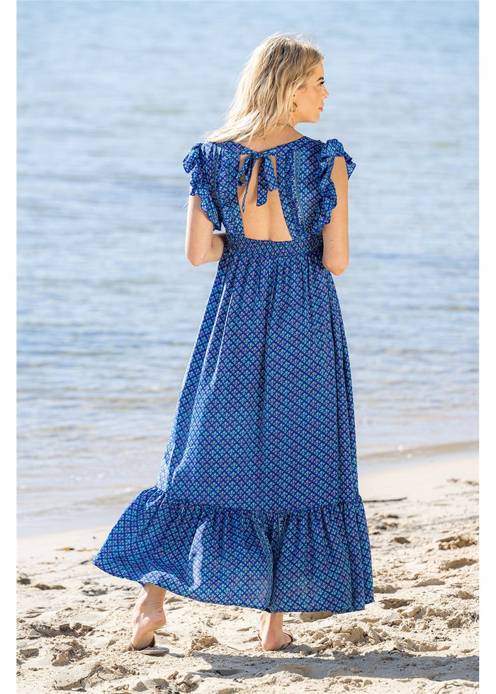 Pirrin Open Back Maxi Dress, view 2