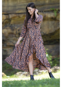 Bodhi Long Sleeve Wrap Dress