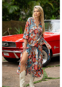 Margot L/Sleeve Wrap Dress