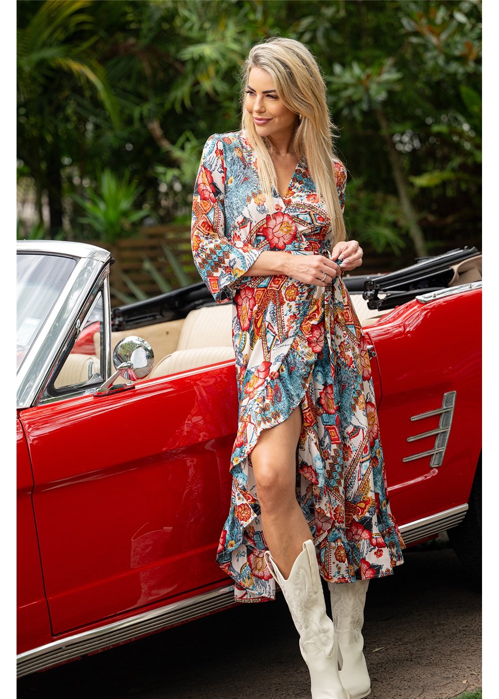 Margot L/Sleeve Wrap Dress