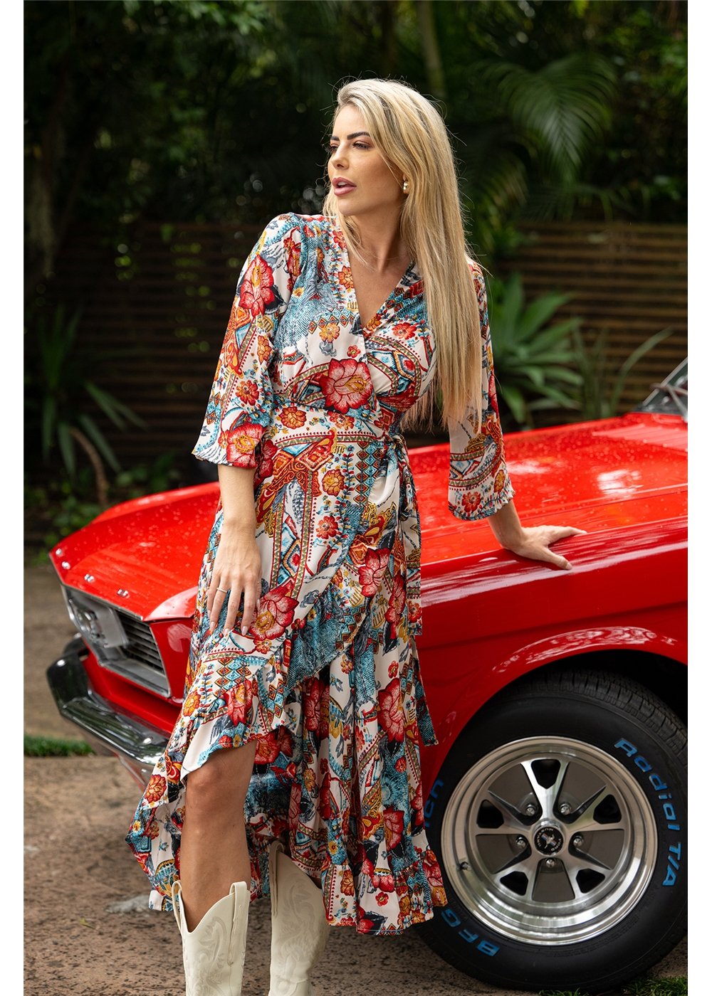 Margot L/Sleeve Wrap Dress