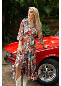 Margot L/Sleeve Wrap Dress