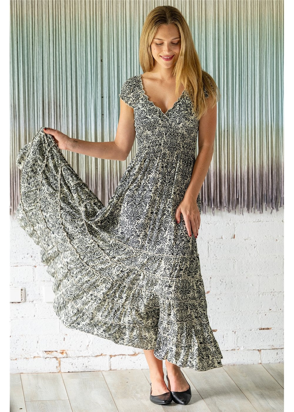 Damask Rosa Dress