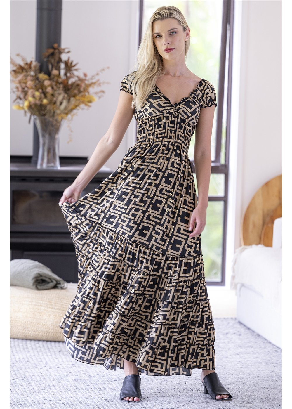 Geo Rosa Dress
