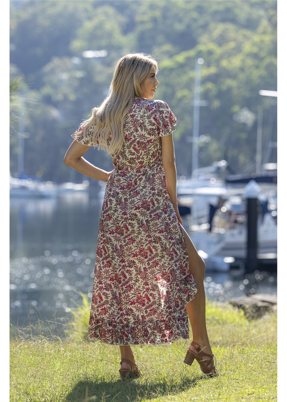 Shula S/Sleeve Wrap Dress, view 2