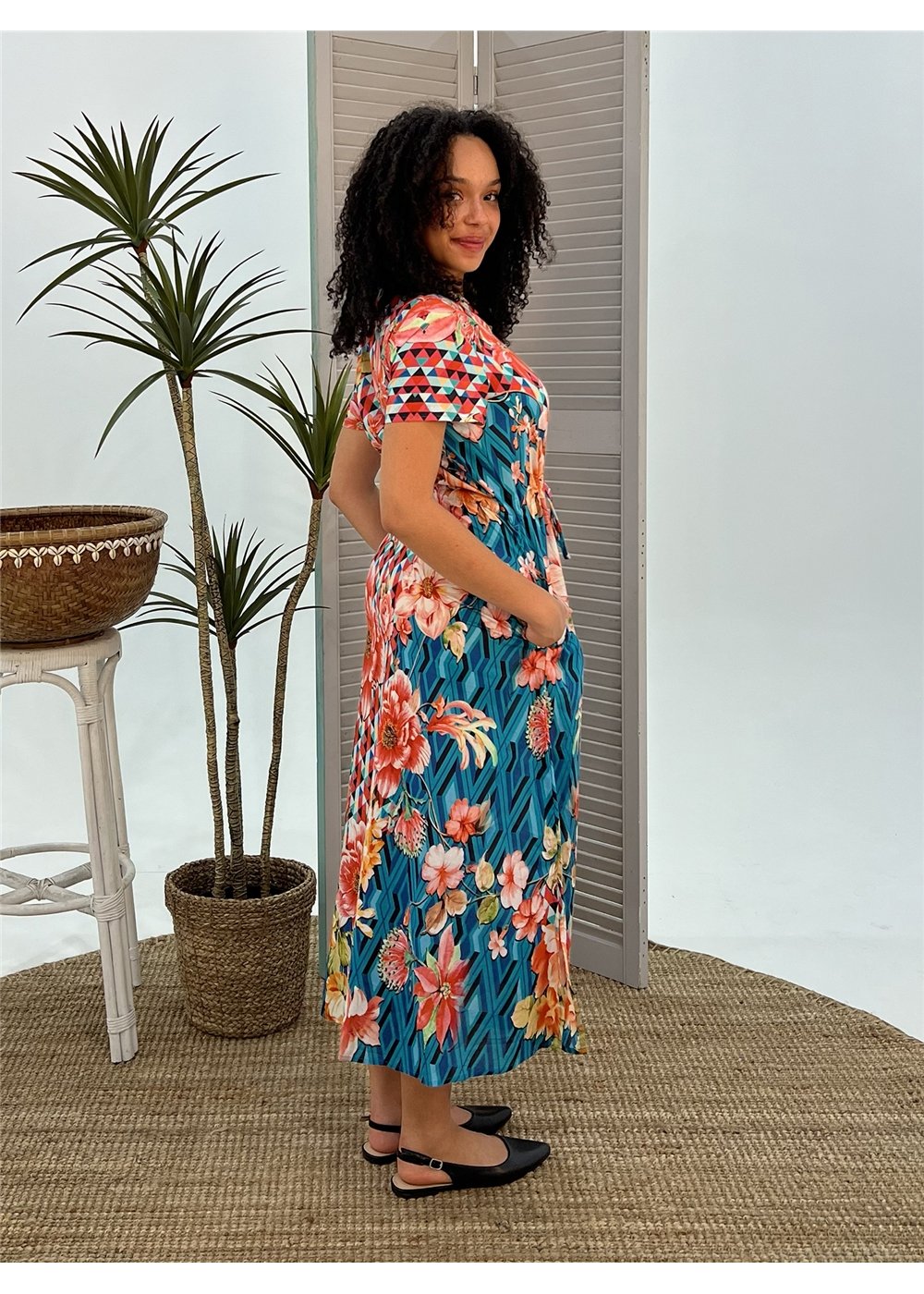 Floral Diamond Bloom Dress