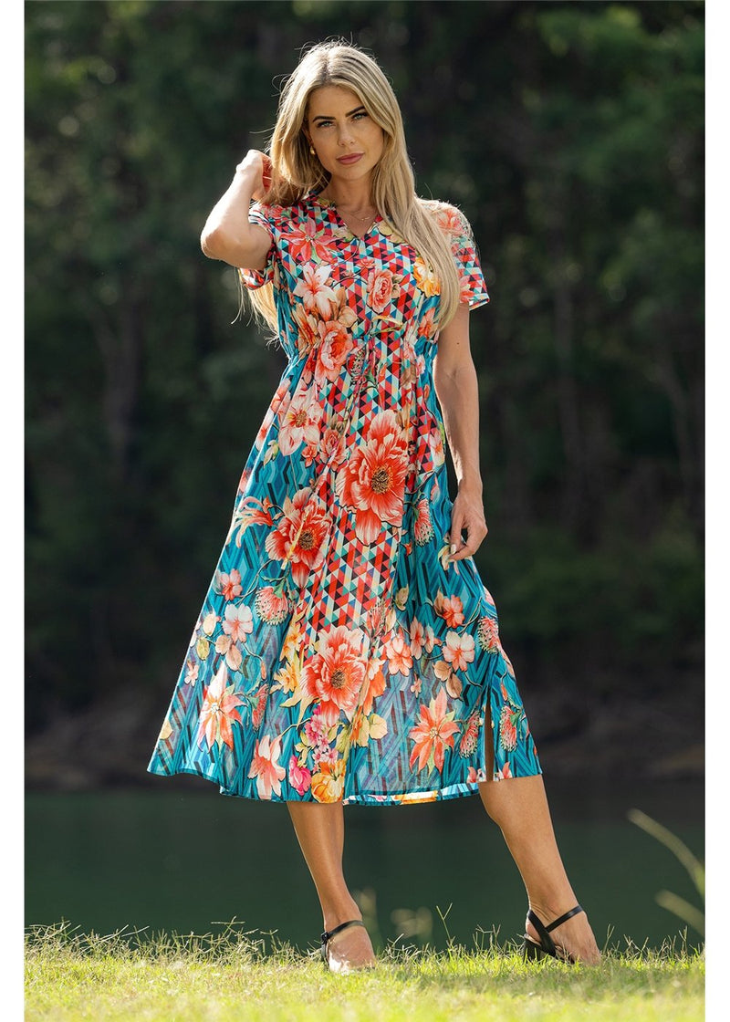 Floral Diamond Bloom Dress