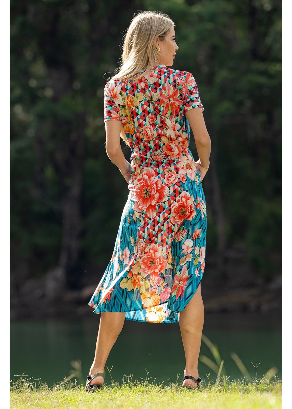 Floral Diamond Bloom Dress