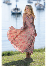 Binda Tie Back Halter Dress