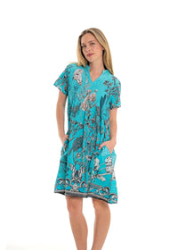 Butterfly Blu Pintuck Dress