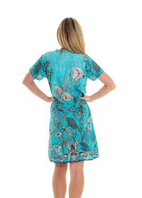 Butterfly Blu Pintuck Dress