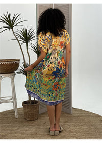 Folksy Dresden Dress, view 2