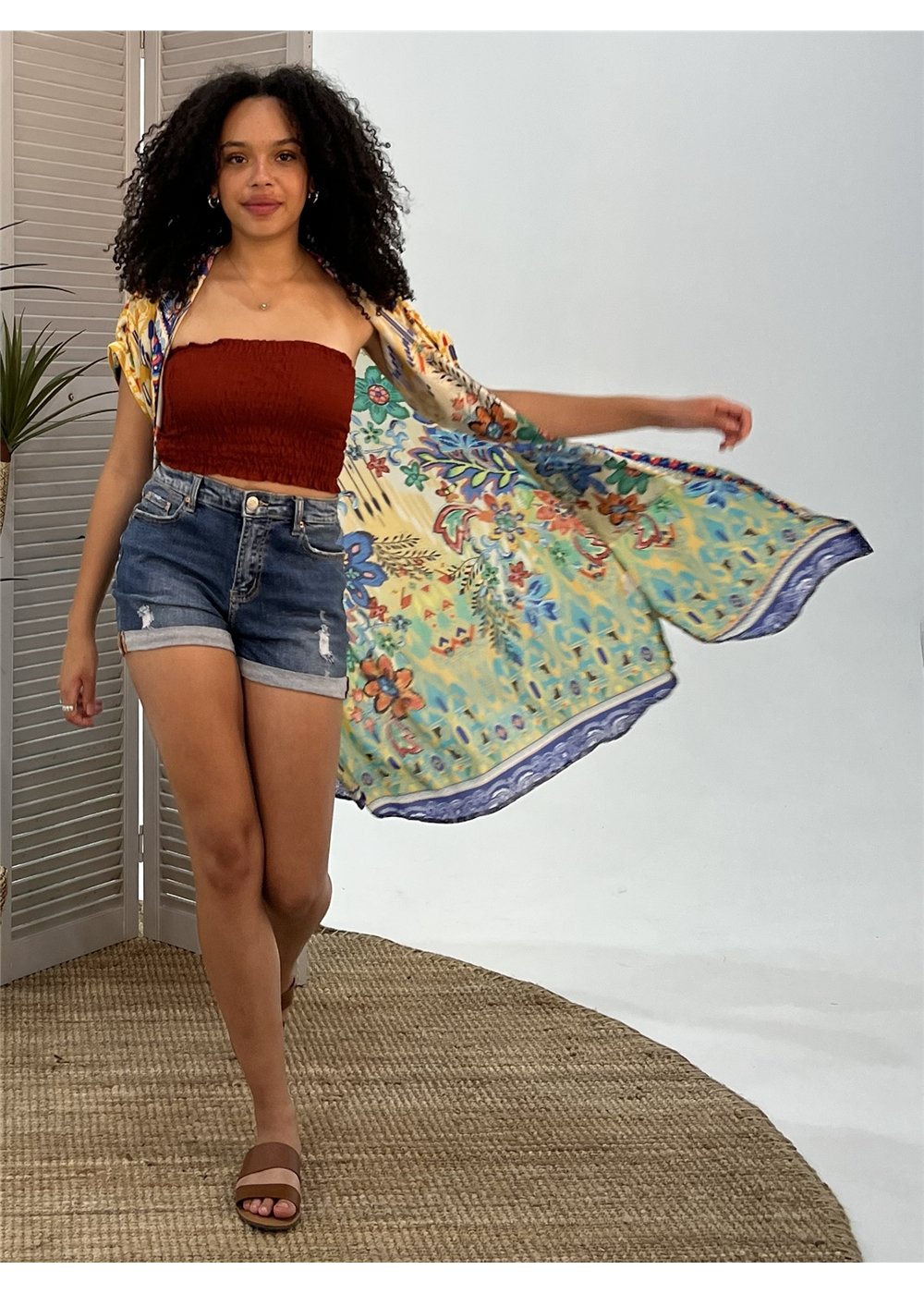 Folksy Dresden Dress, view 5