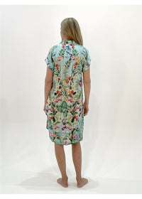 Tropical Buttoned Dress, view 2
