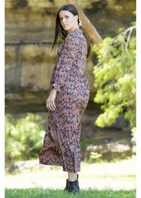 Bodhi Tie Neck Maxi Dress