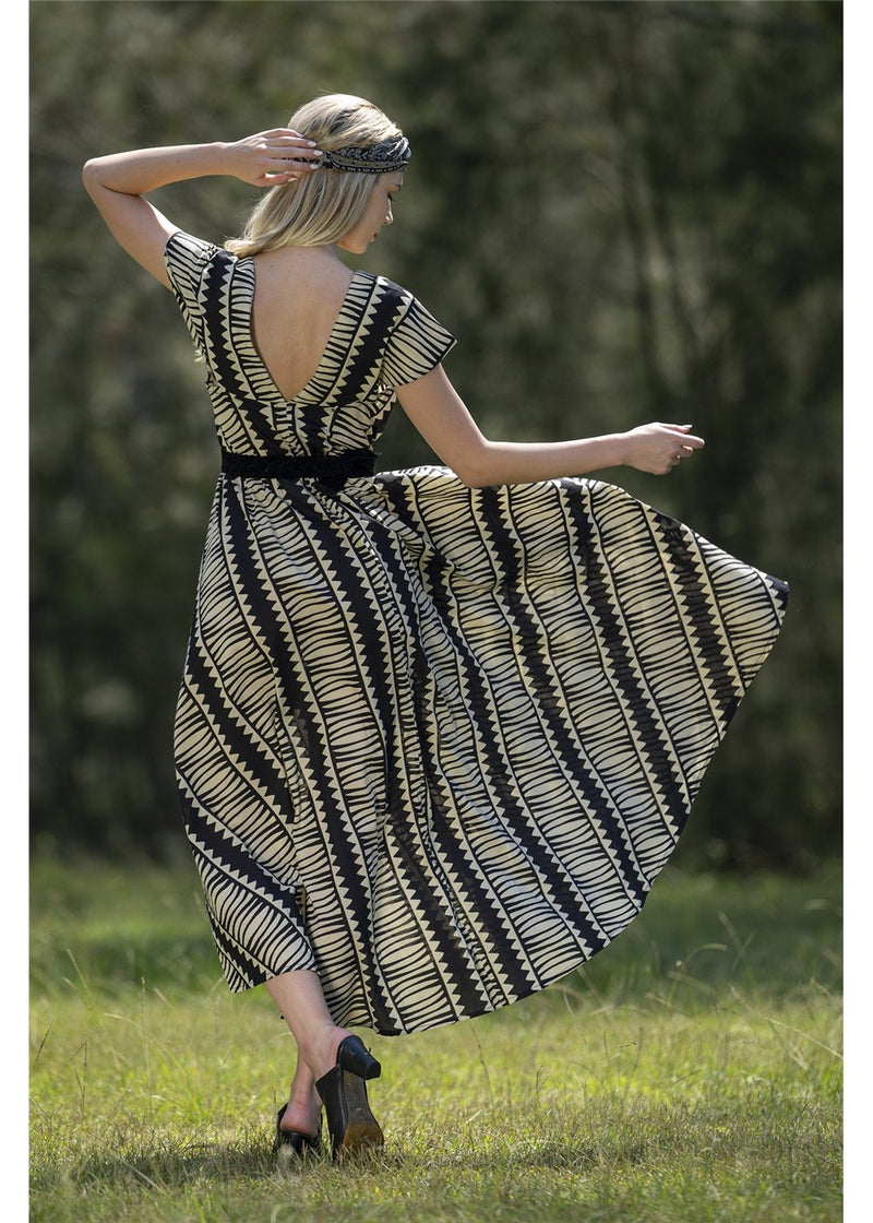 Hemi Cotton Dress - Black
